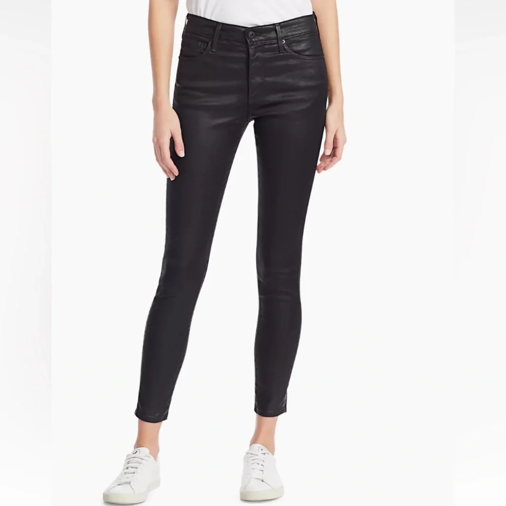 AG Farrah High-Rise Ankle Faux Leather Skinny Pants. Size 27R - Picture 2 of 14